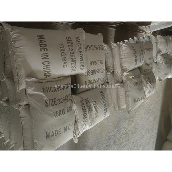 13.3-32.0% Al2O3 Content White Mica Powder 325mesh for Nonmetallic Mineral Production