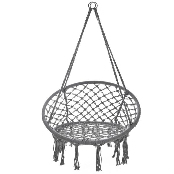 Macrame tecido à mão corda de algodão Swing Chair Boho hammock cadeira suspensa