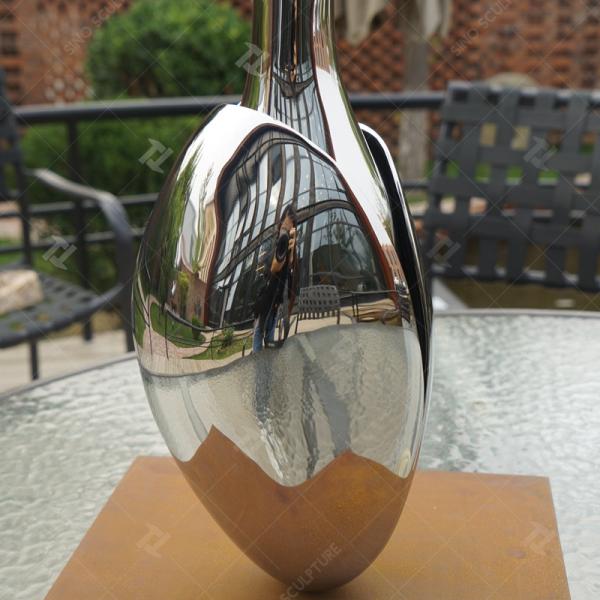 Seed Stainless Steel Garden Sculptures 3.28 Ft Height