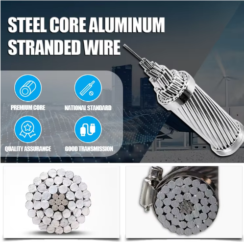 Aluminum AAC AAAC Hard Drawn Standard Bare Steel Reinforced Overhead ACSR Conductor For Construction For Line Installation