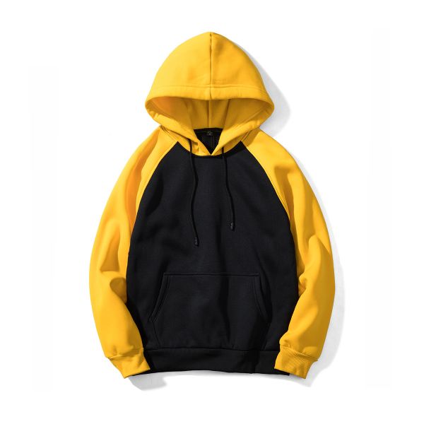 Men's Plus-size Hooded Sweatshirt Winter Streetman Loose White Fleece with Custom Print