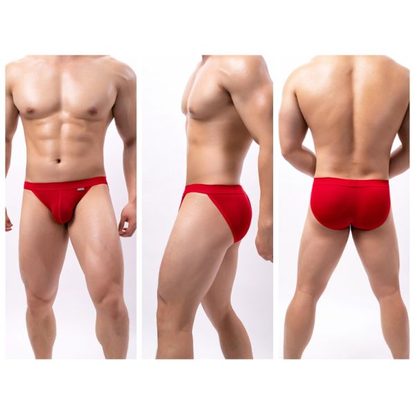 Breathable Mens Briefs Underwear Crotch 3D Pouch Comfortable Underwear For Men