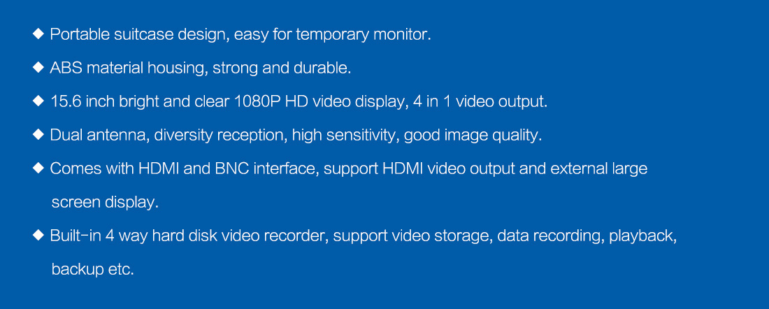 Портативный передатчик COFDM беспроволочный Hdmi видео- с интерфейсом n женским RFI RF