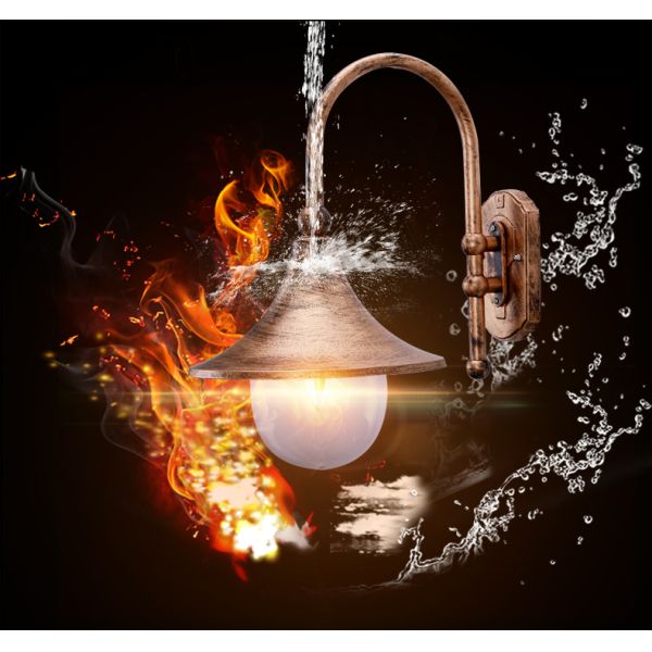 Rustic Waterproof garden outdoor wall lamp Large speaker wall lamp(WH-HR-58)