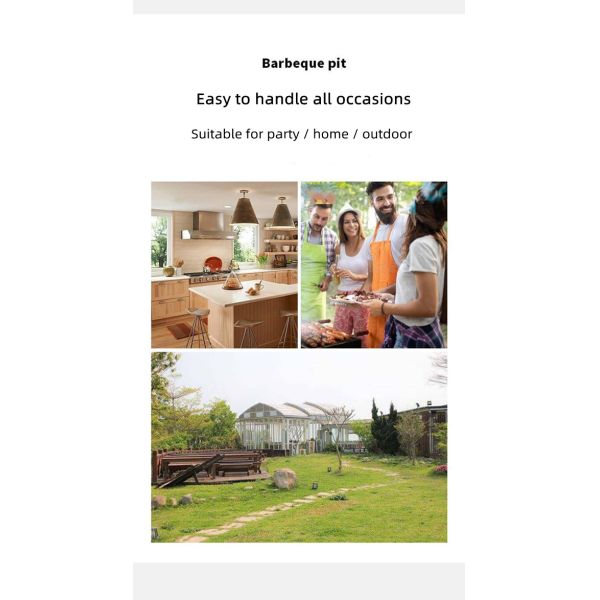 Polished Foldable Camping Grill Square Rectangular Hexagonal Stainless Steel Grill