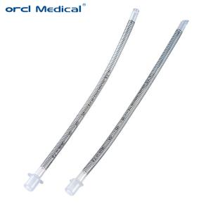 Tubo endotraqueal blindado reforçado de 2,0 mm a 10,0 mm, de PVC descartável