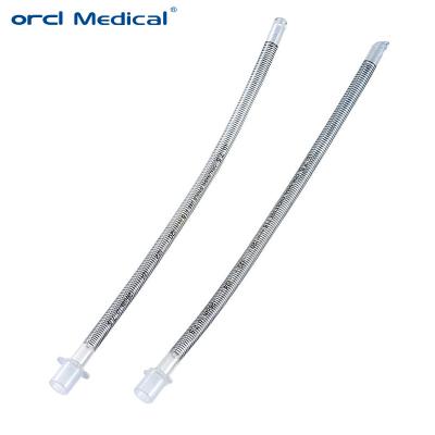 Tubo endotraqueal blindado reforçado de 2,0 mm a 10,0 mm, de PVC descartável para uso médico