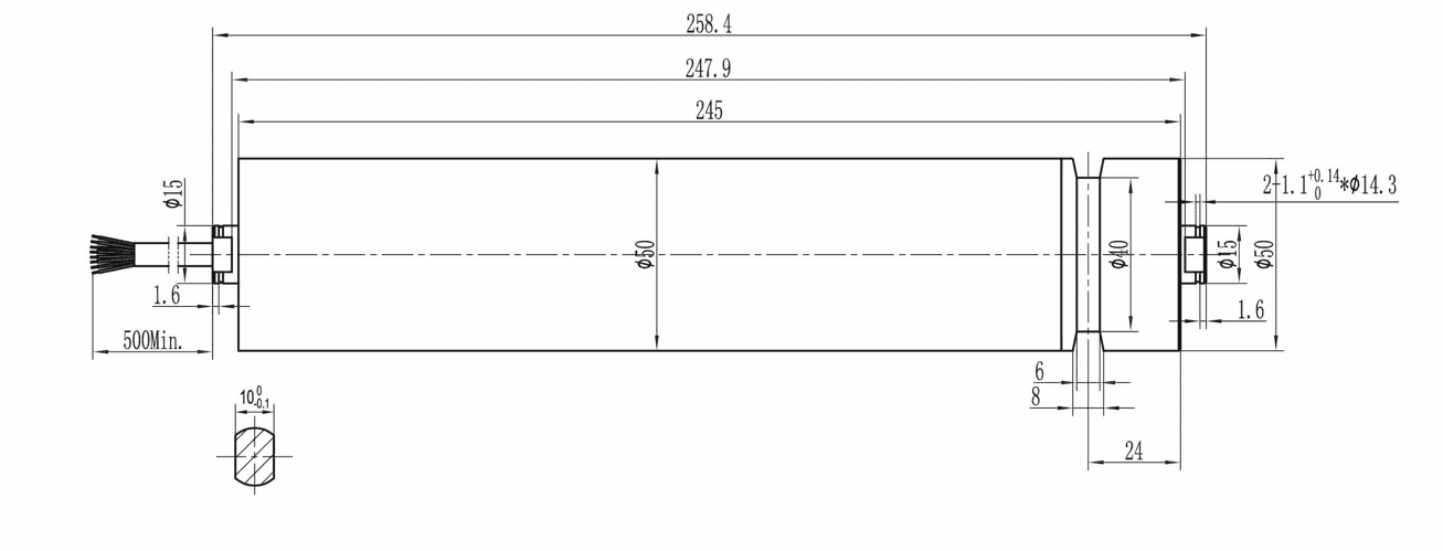 Электрические ролики транспортера мотора 48V 1800RPM ролика транспортера трубчатые моторизованные