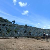 Skywalk Steel Pedestrian Bridge Single Lane 4.2m Double Lane 7.35m