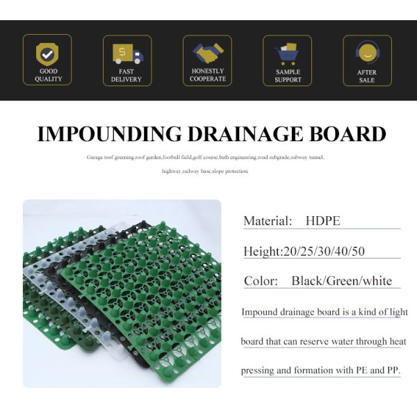 Impounding Drainage Board for Park Construction in 's Water Conservancy Infrastructure