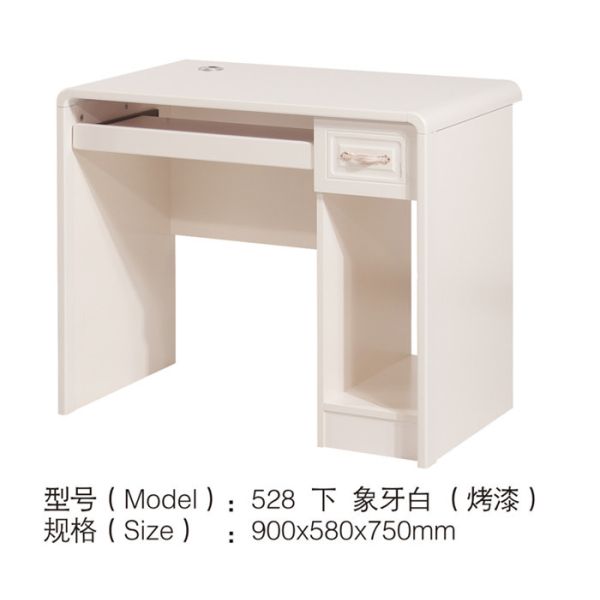 Painted MDF Computer Desk , Desktop Computer Table Utility Functions