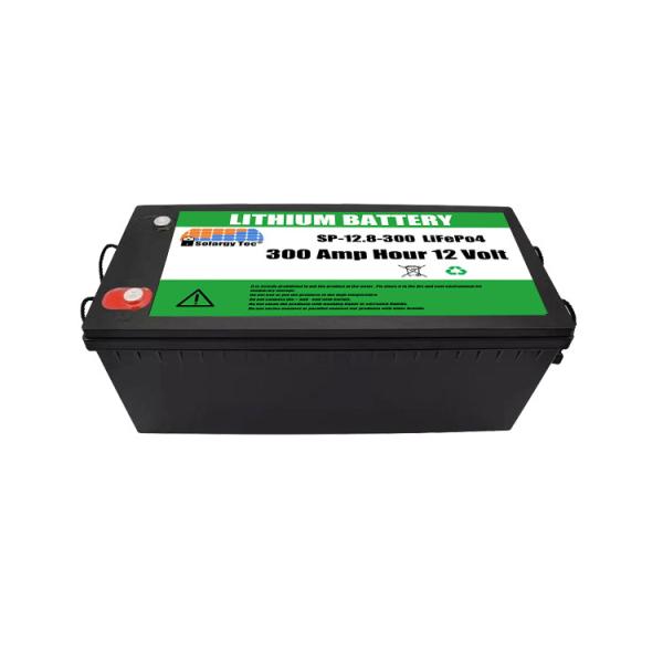 Lightweight 12V 300Ah Lifepo4 Battery Rechargeable Lithium Ion Solar Battery RoHS Compliant