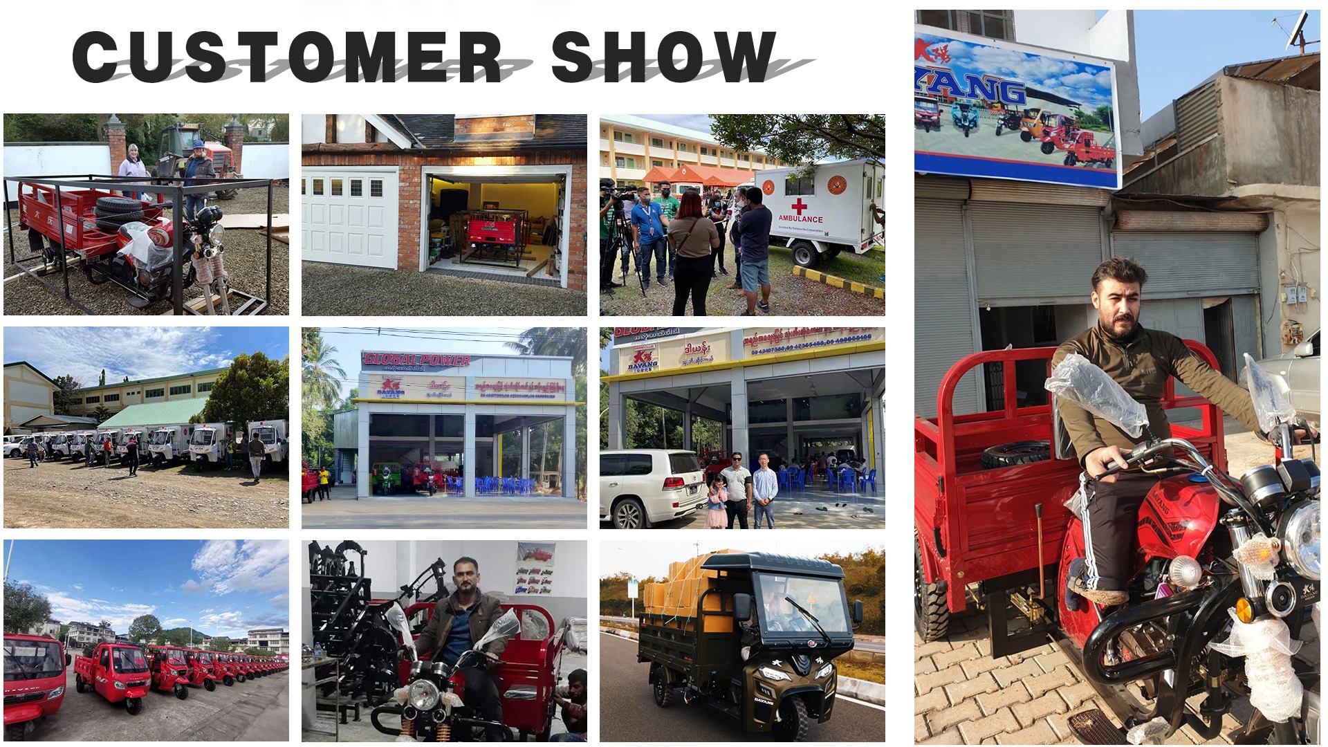 Мотоцикл с тремя колесами Bajaj Мотоцикл с треугольником с весом 500 кг и размером шин 5,0-12