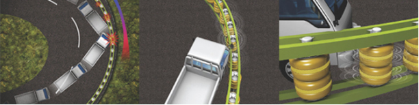 Roadway Safety EVA Buckets Rolling Guardrail Barrier For Highway