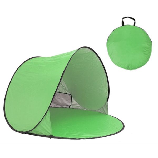 150*150*90CM Outdoor Waterproof Pop Up Canopy Tent Sunproof Silver Coated 190T Polyester Automatic Beach Shelter