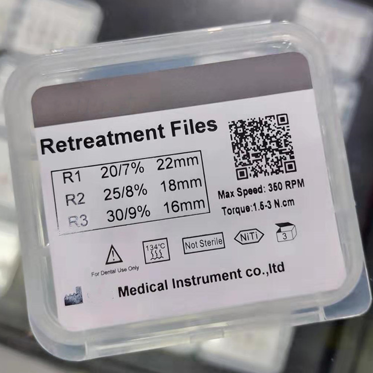 Система Retreatment файлов сплава Niti зубоврачебным Endo роторным сортированная Retreatment