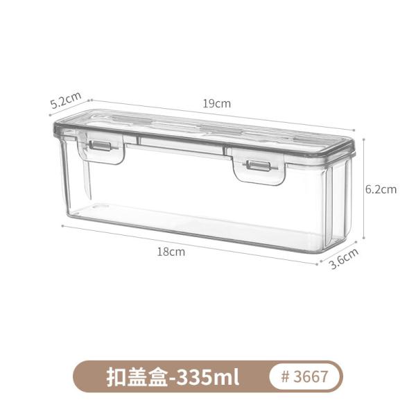 Sustainable Household Simple Large-Capacity Translucent Sticky Note Flip Storage Box Square Card Accessories Stationery Desktop Storage Box With Lid