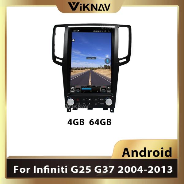Viknav Car Radio For Infiniti G25 G37 (2004-2013)12.1 Inch Android13 Rear View Navigation GPS Original Car Function