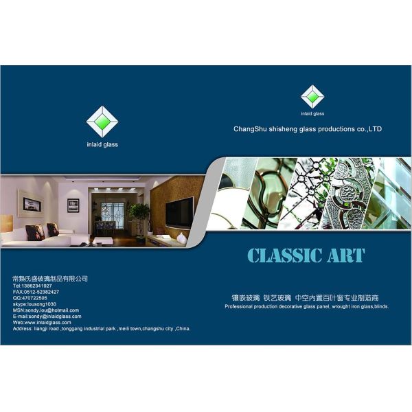 chrome caming decorative door galss