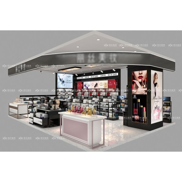 BKC023 Customized Beauty Store Interior Design Skincare Mall Kiosk for Cosmetic Shop Decoration