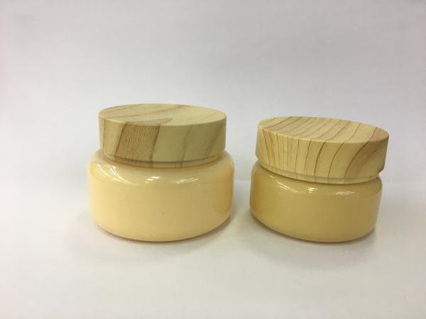 cosmético de madeira de 30g 50g 100g 150g 200g 250g que empacota com tampão de bambu