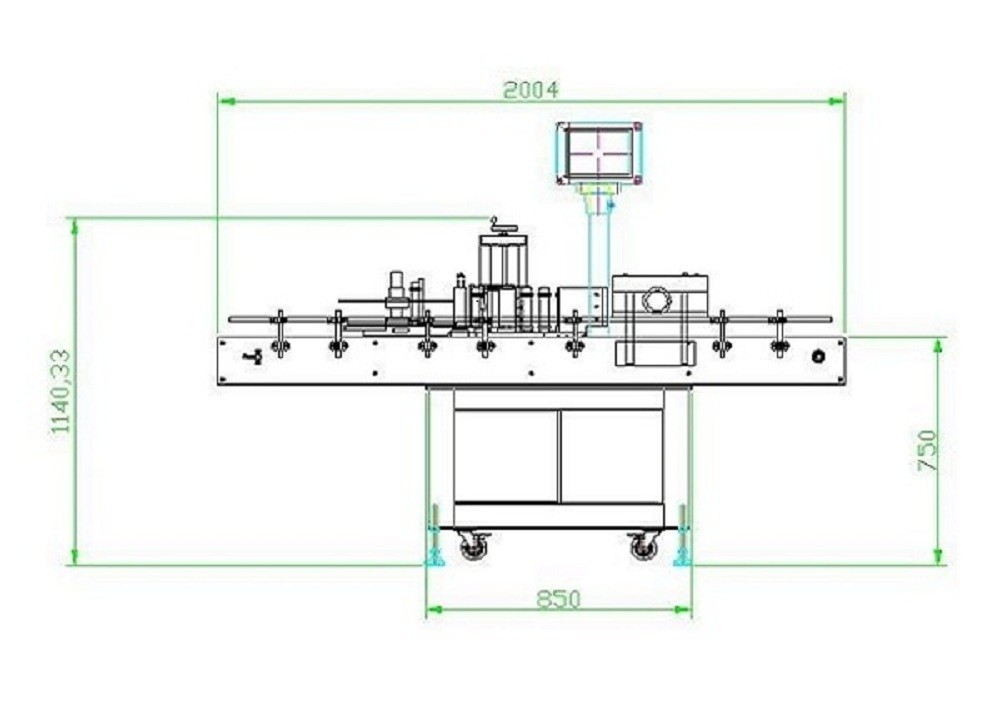 PLC & HMI машины для прикрепления этикеток круглой бутылки ведра соуса собственной личности SS304 слипчивый