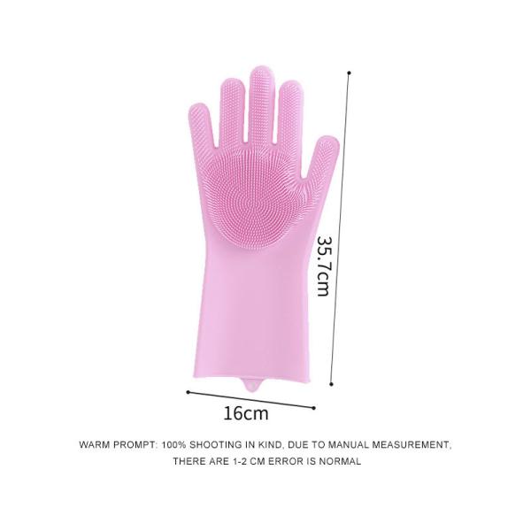 Heat Resistant Custom Waterproof Silicone Dishwashing Gloves For Kitchen