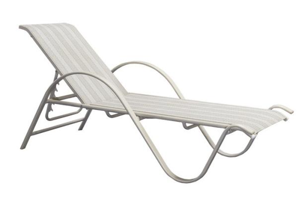 Metal Garden Furniture UV Resistance Outdoor Sunbed