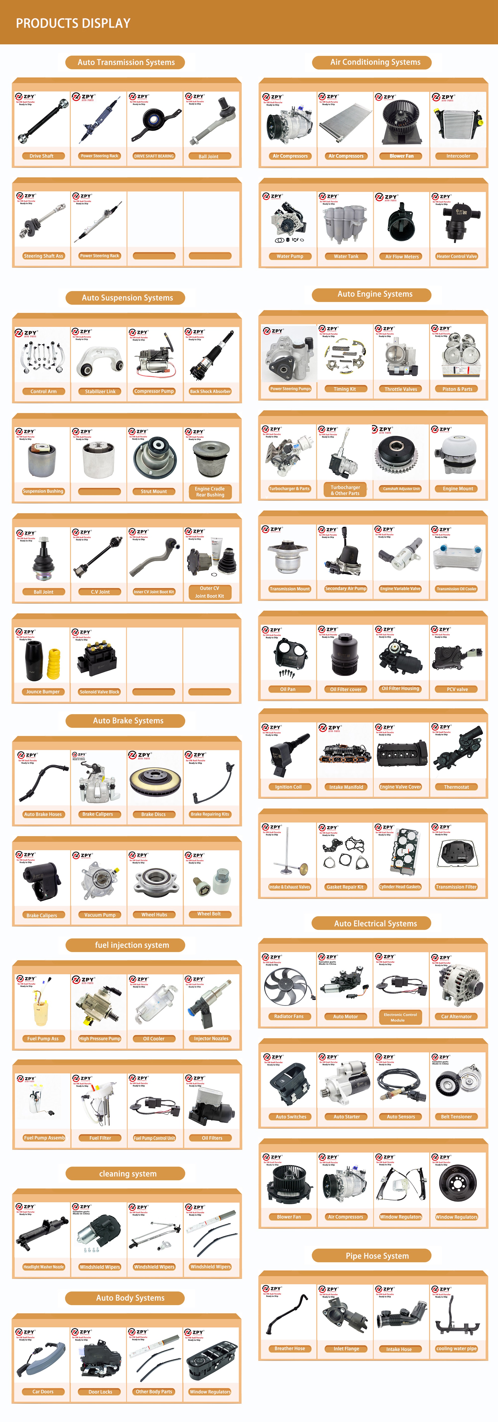 ZPY Авто впрыски рюмку 079906036C 06E906036E для VW Touareg Audi A4 A5 A6 A8 Quattro Q7 S5 S6 R8 RS6