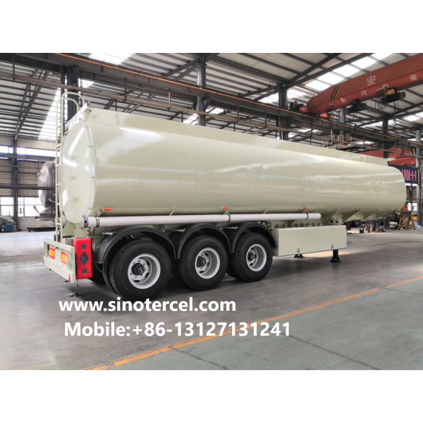 30000L-50000L Lpg Semi Tanker Trailer 3 Axles Customized White