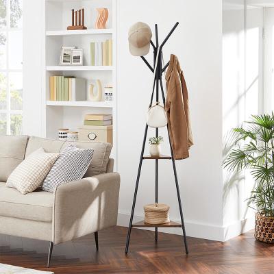 Metal Coat Rack for Sale, Industrial Hallway Coat Rack, Coat Stand with Shelf, RCR16BX