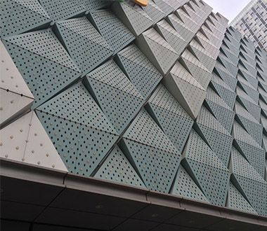 Metal Facade Composite Curtain Wall Aluminum Panel Contemporary