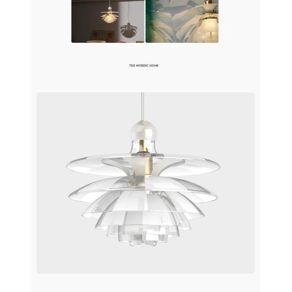 Denmark Designer Glass Pine Cones Pendant Light Modern Acrylic Hanging Lamps(WH-GP-179)