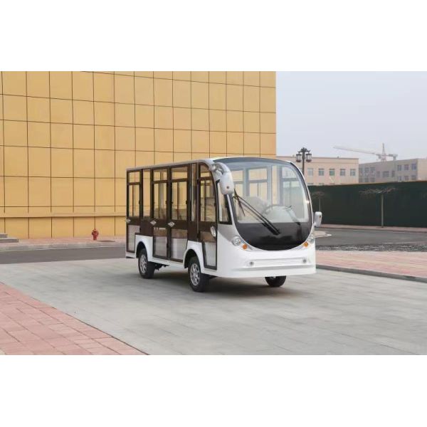 Round Light Four Row Seat Electric Sightseeing Vehicle Low Speed