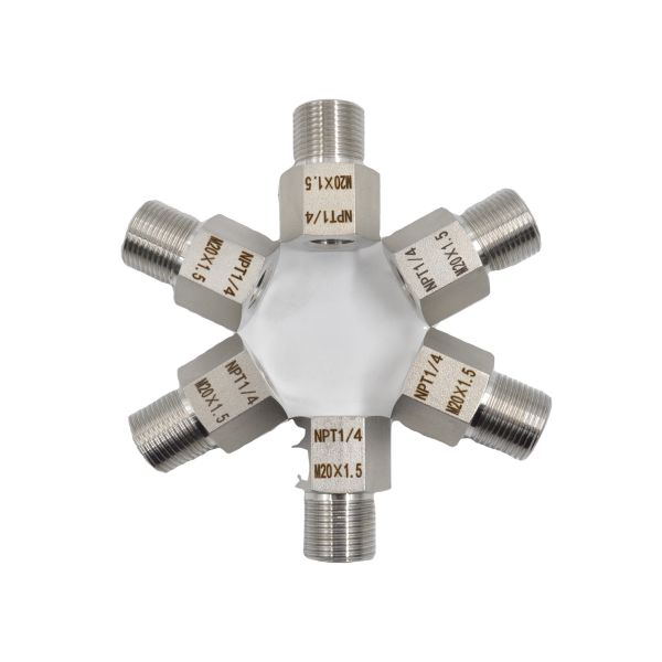 M20*1.5 Male to Other Sizes Pressure Comparator Thread Adaptor with Customized Support