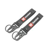 El cordón personalizado de Haojue W-Emblem - Premium Nylon & Dual Metal Clips - Orgullo corporativo y elementos esenciales urbanos