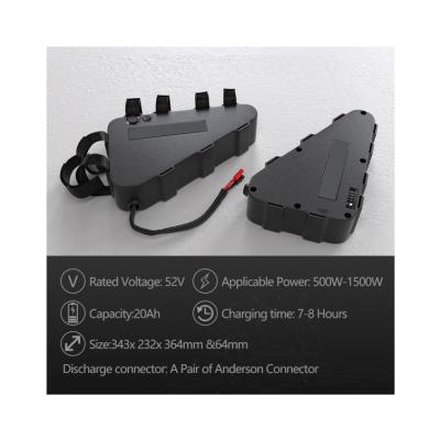 Li Ion Customized Triangle Ebike Battery 36v 48v 52v 72v