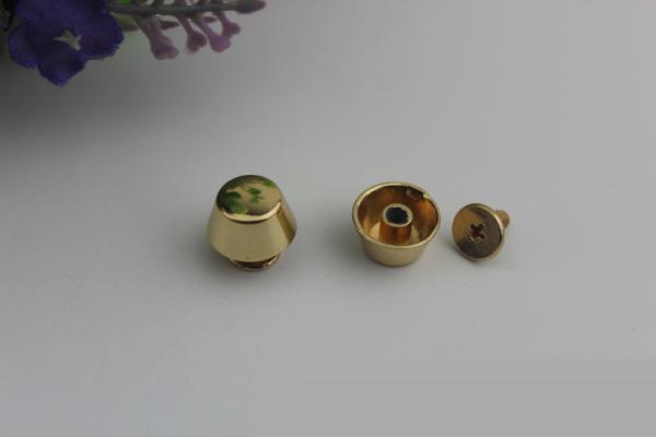 Fashion design gold color accessories 8 mm studs bag copper rivets for leather