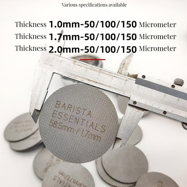 Customized Size Stainless Steel Coffee Filter 58mm Size Mesh Surface Tea Stocked Milk