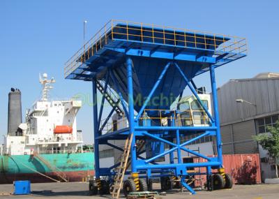 Belt Conveyor Port Hopper 45 Ton Unloading Coal With Dust Proof Equipment