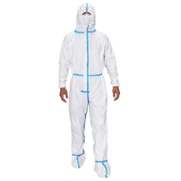 Eco Friendly Disposable Protective Suit Anti Dust For Building Construction