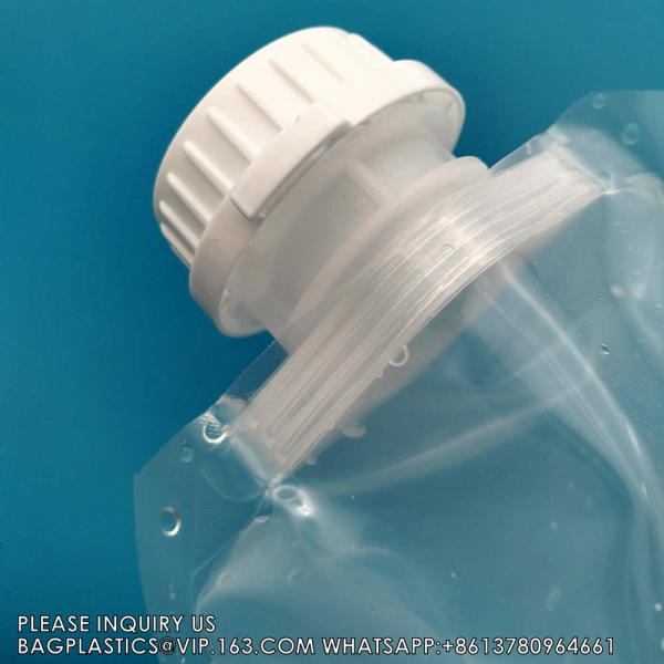 Custom Printed Reusable Food Grade Leakage Proof Clear Packaging Bags Juice Drinks Water Milk Tea Coffee Ice Liquid