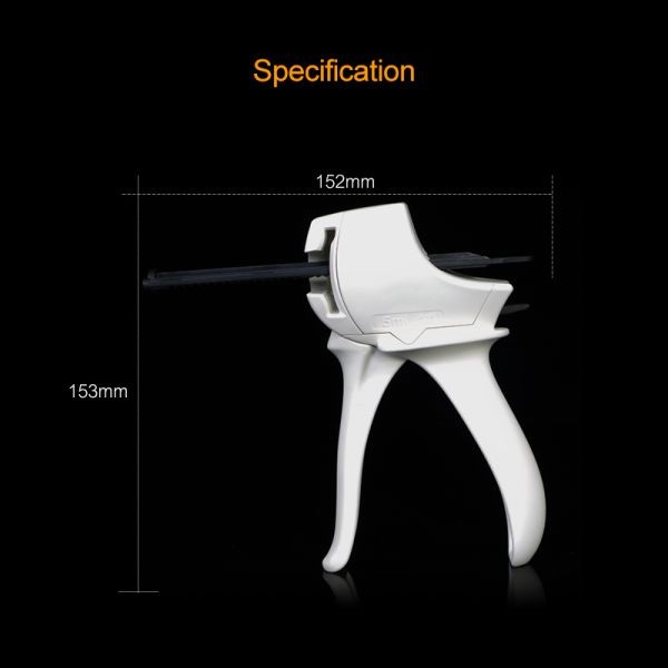 5ml 10:1 Dental Manual Silicone Impression Material Dispenser Silicon Gun Light Body Injection Gun