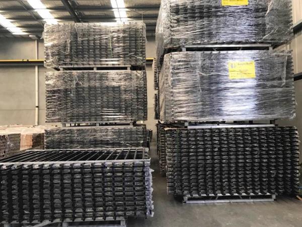 Q235 Interpon Weather Resistance Garrison Fence Panels For Garden / Factory