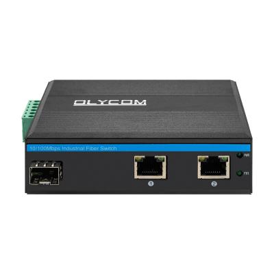 Ponto de entrada industrial do interruptor de 2 ethernet do porto RJ45, interruptor Unmanaged da fibra IP40