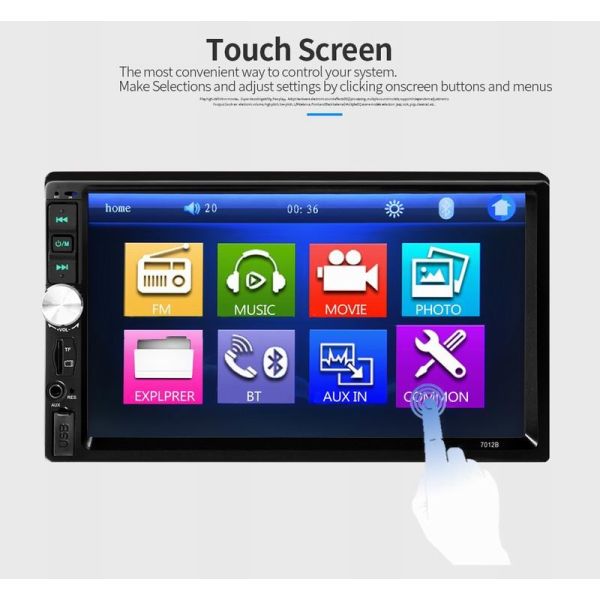 Ouchuangbo 7 inch car mp5 audio stereo  with USB SD BT aux audio high quality