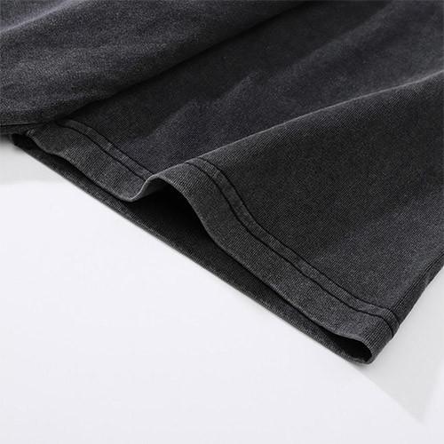 Custom Tshirt 100%  pure cotton loose causal short T-shirt wash water for men