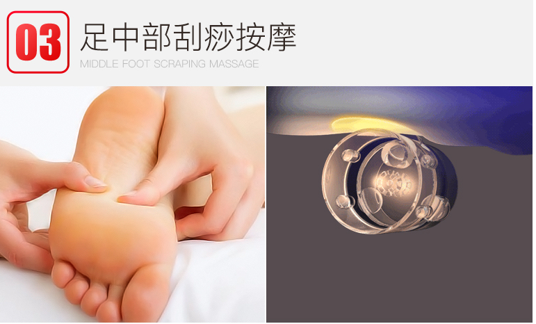 High Glossy Painting Shiatsu Foot Massager Elegant Appearance AC220V