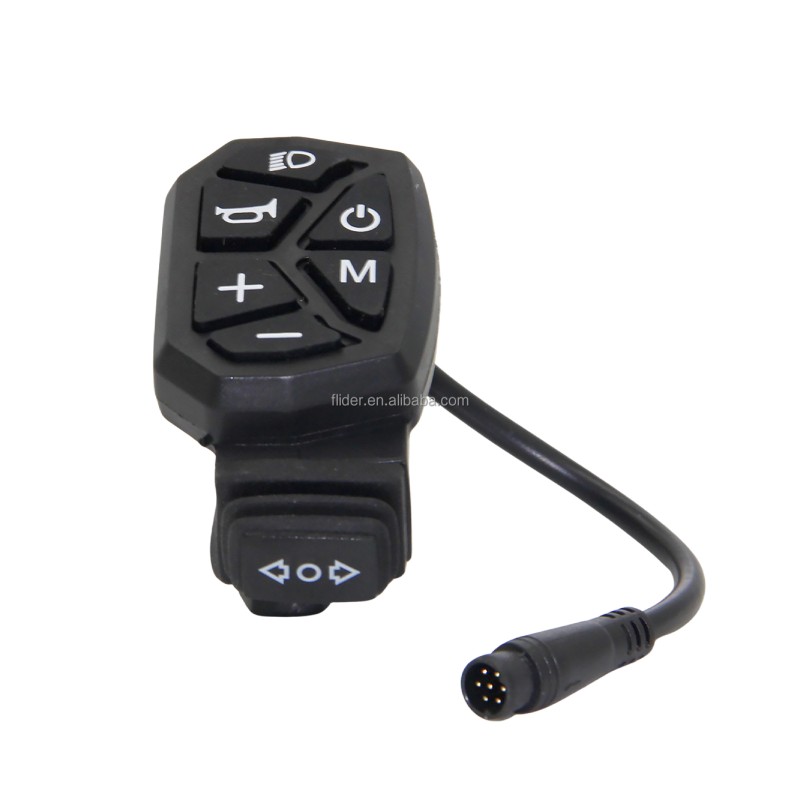 6 Pin Waterproof Scooter Control Button 48V Electric Scooter Switch for Headlight and Turn Signal