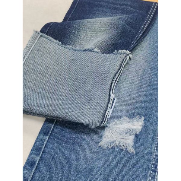 70%Cotton 10.3oz Denim Fabric With 10*10 Construction Dark Indigo Stretch Free For Jeans